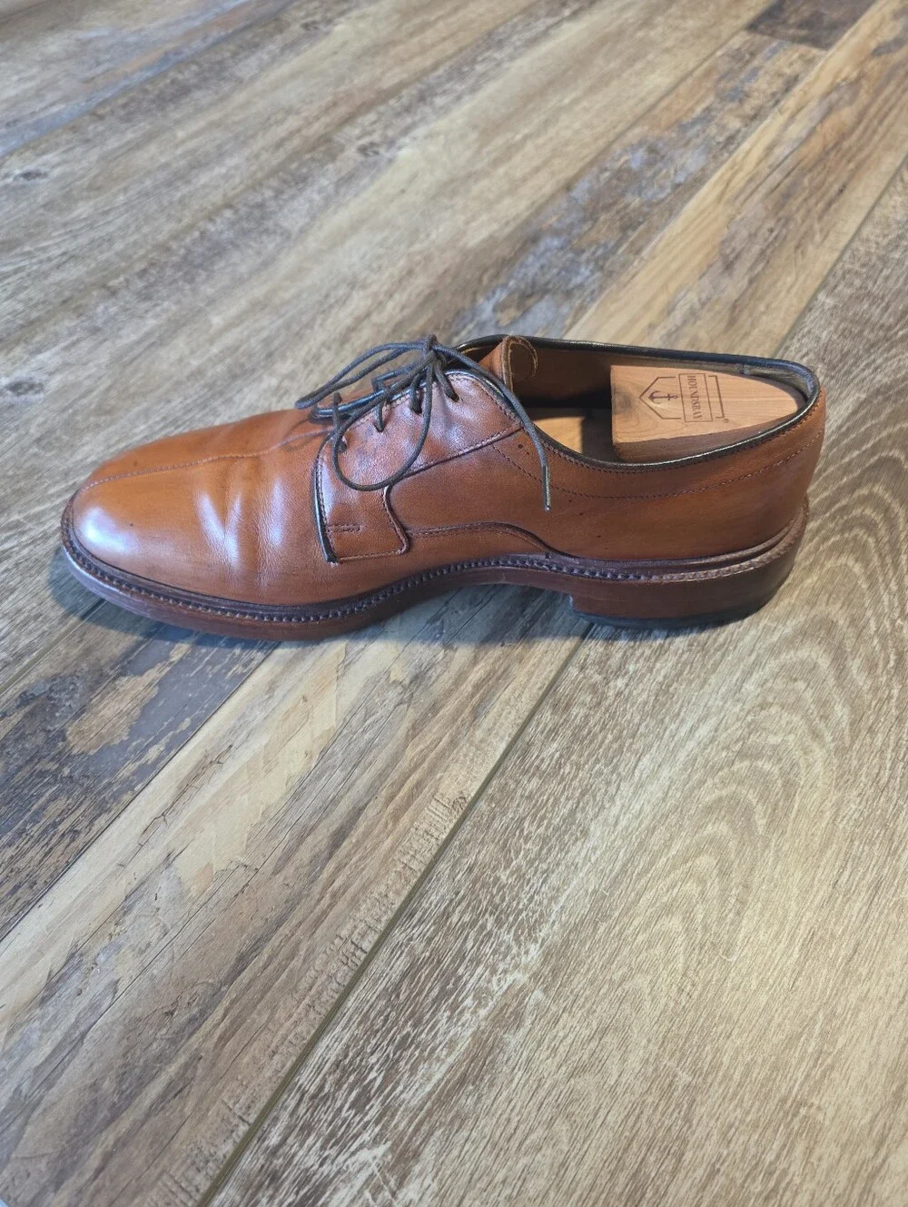 Allen Edmonds - Dickson Split Toe Blucher Shoes - 9E - Chestnut Brown
